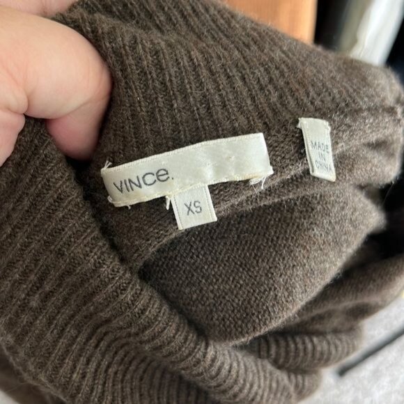 Vince Cashmere Turtleneck Sweater Dress - Picture 6 of 8